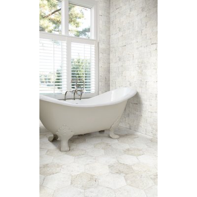 Porcelain tile in bathroom