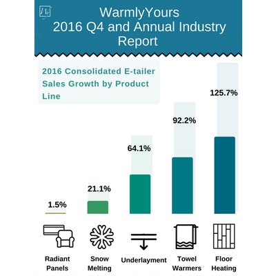 2016 Consolidated E-tailer Sales Growth by Product Line Infographic