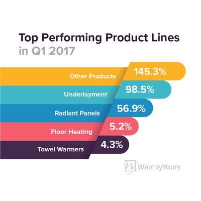Top Performing Product Lines in Q1 2017