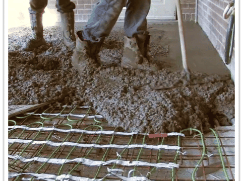Step 5: Pouring concrete