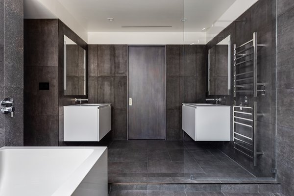 Luxury Master Bathroom featuring Sierra towel warmers and electric floor heating