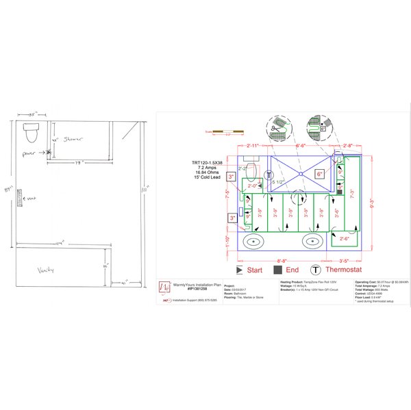 Floor plan to Custom Installation Plan