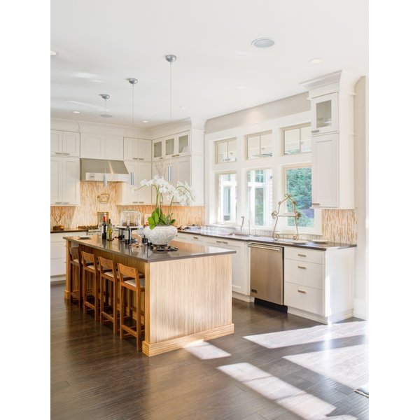 Kitchen Wood Floor Stock Image