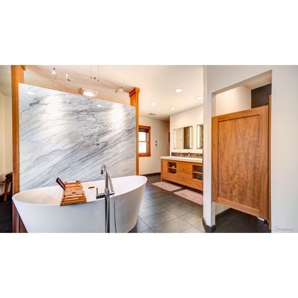Luxury Spa Bathroom with Floor Heating