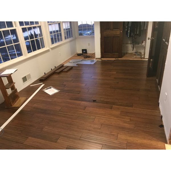 Share Your Story Customer: Final look of Environ installation over cork under bamboo floors