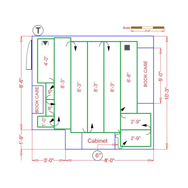 Seattle Basement Floorplan with Radiant Heat