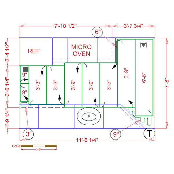 Kitchen installation plan