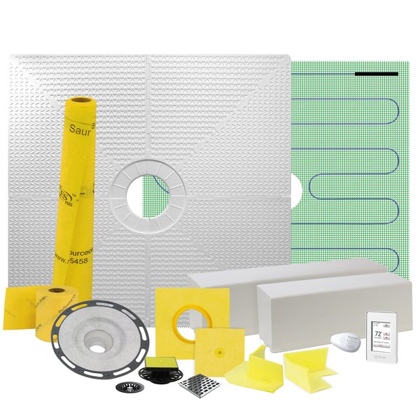 Shower waterproofing kit with all contents 