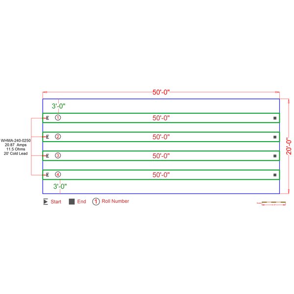 Tiretracks Driveway Snow Melting Floor Plan