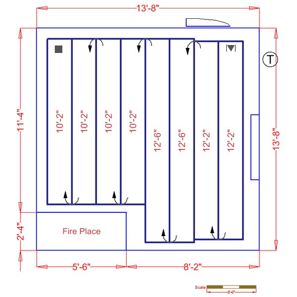 Environ floor heating is compatible with floating wood floors.