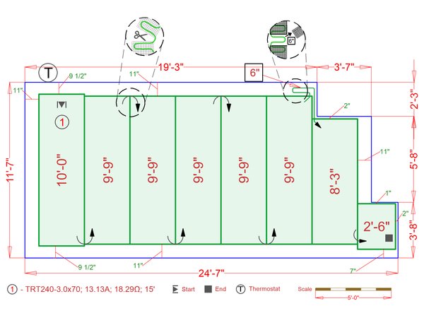 Sunroom Floor Plan Sunroom Medium 2. 210 sq.ft. with TempZone Floor ...