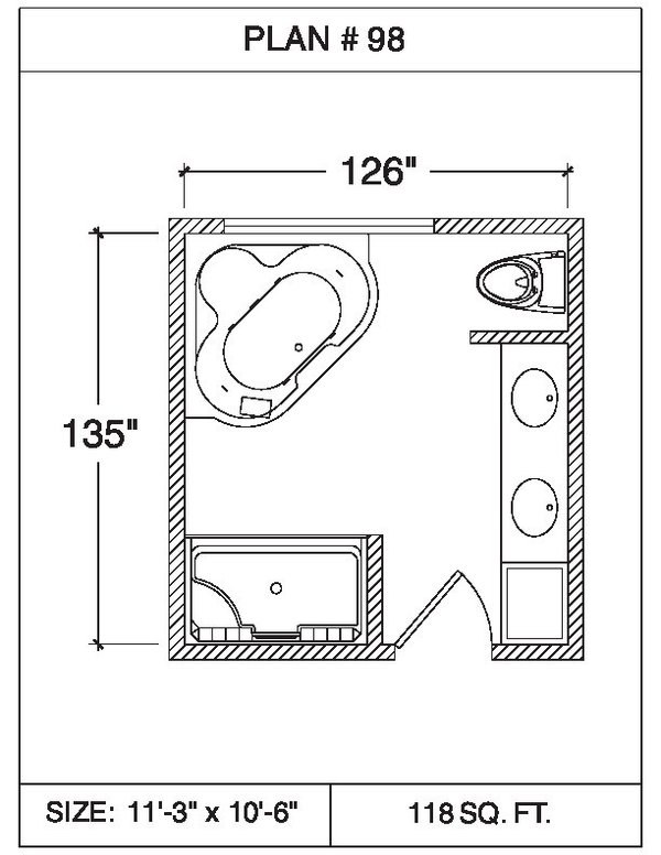 101 Bathroom Floor Plans | WarmlyYours