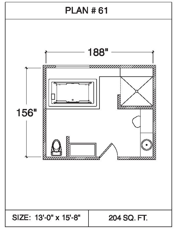 101 Bathroom Floor Plans 