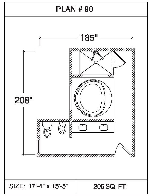 101 Bathroom Floor Plans | WarmlyYours