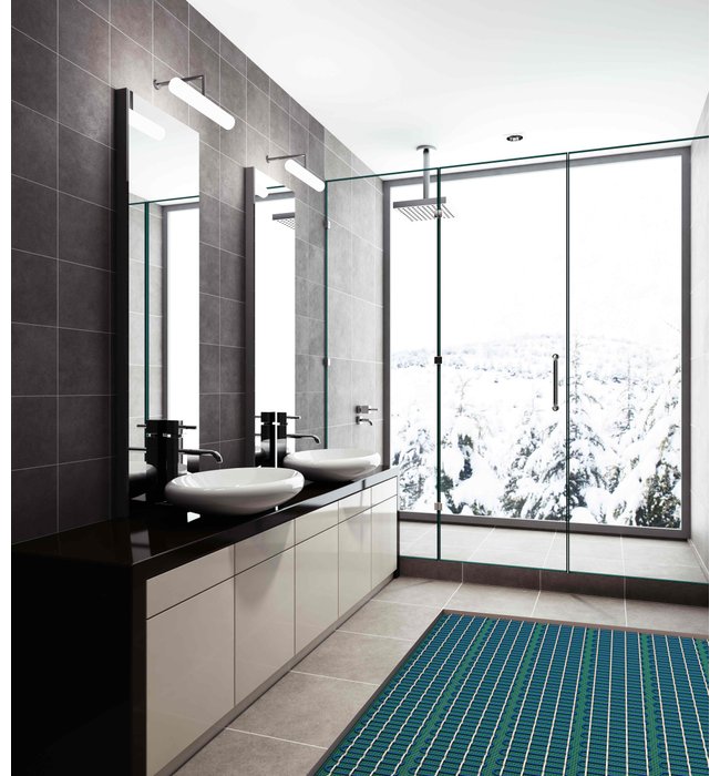 Floor heating lifestyle in Bathroom
